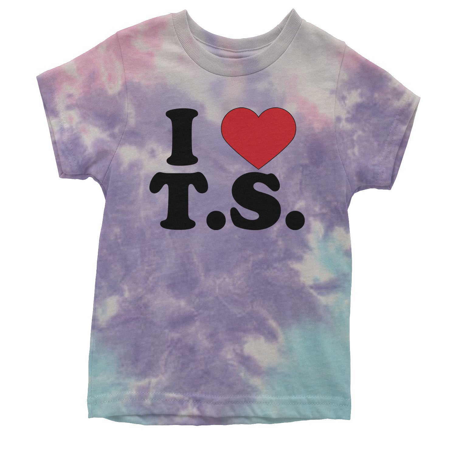 I Heart T.S. Concert Music Lover  Youth T-shirt Tie-Dye Cotton Candy