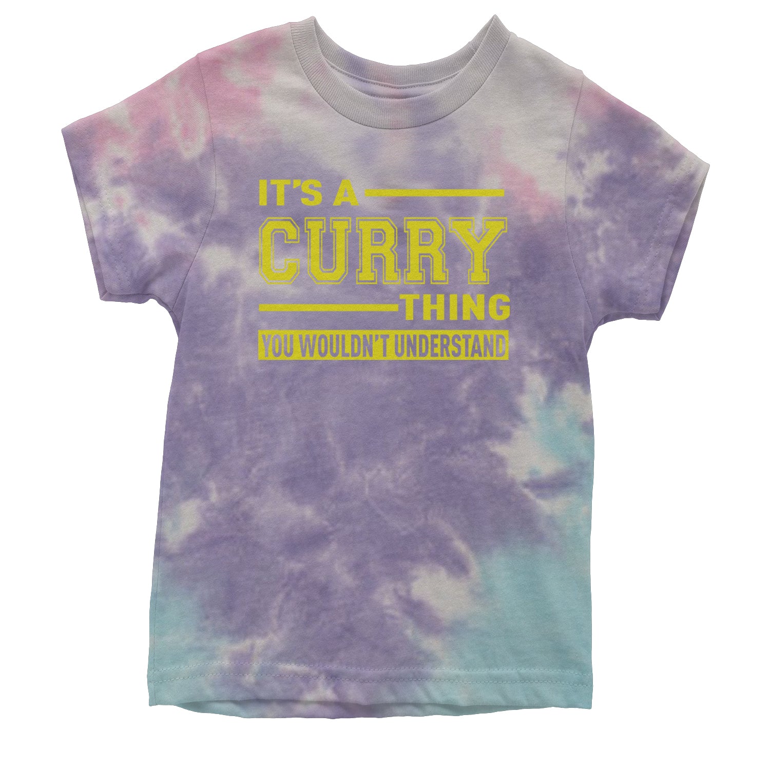 It's A Curry Thing, You Wouldn't Understand Basketball Youth T-shirt Tie-Dye Cotton Candy