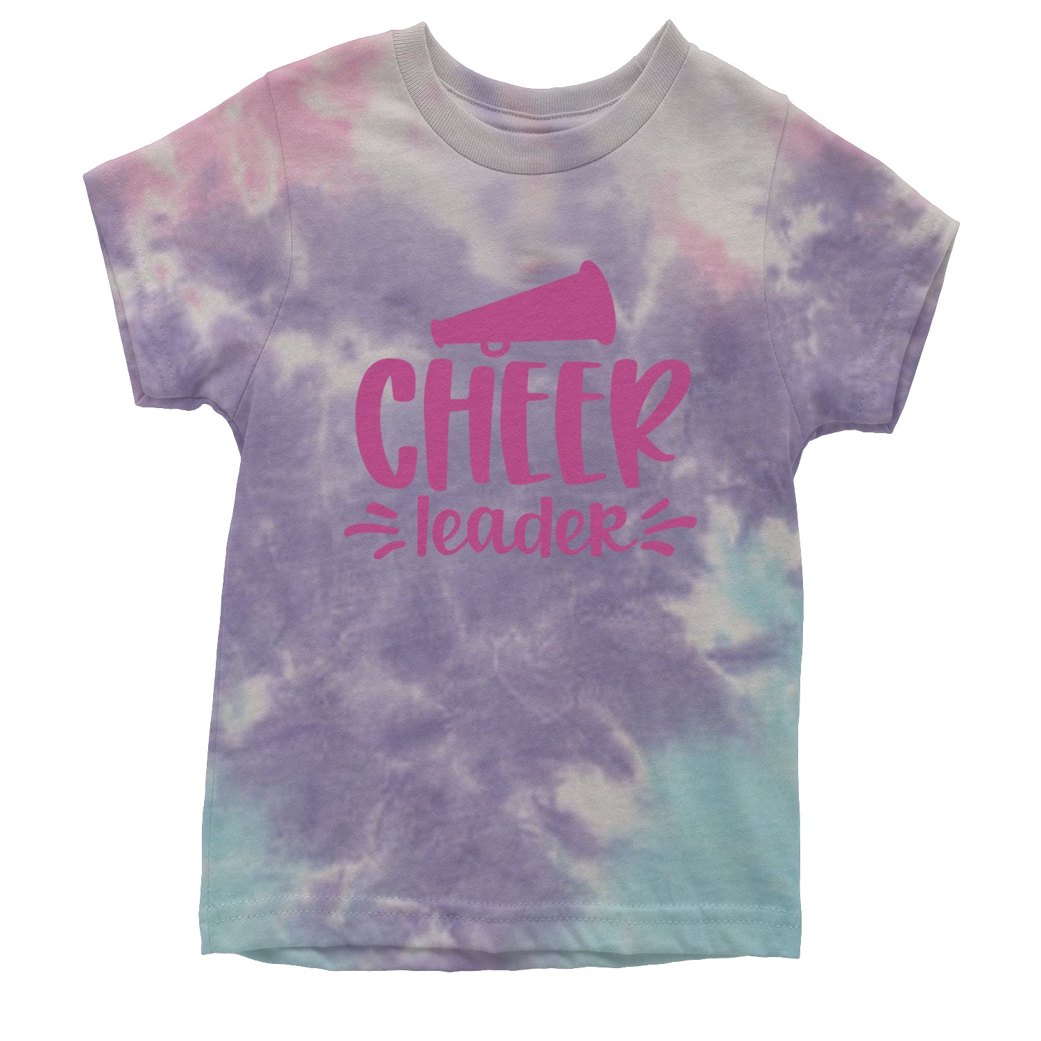 Cheerleader Bullhorn Youth T-shirt Tie-Dye Cotton Candy