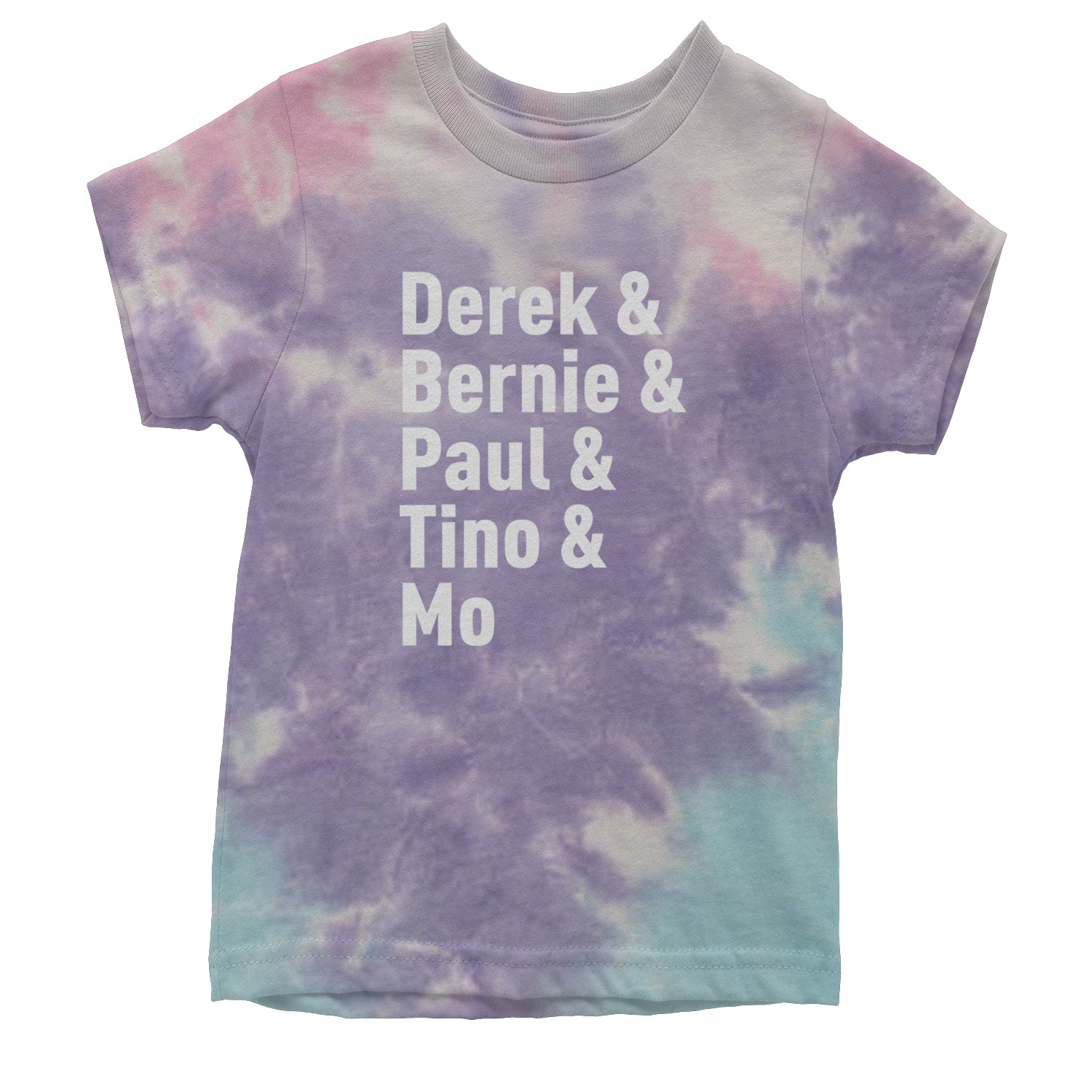 Derek & Bernie & Paul & Tino & Mo Youth T-shirt Tie-Dye Cotton Candy