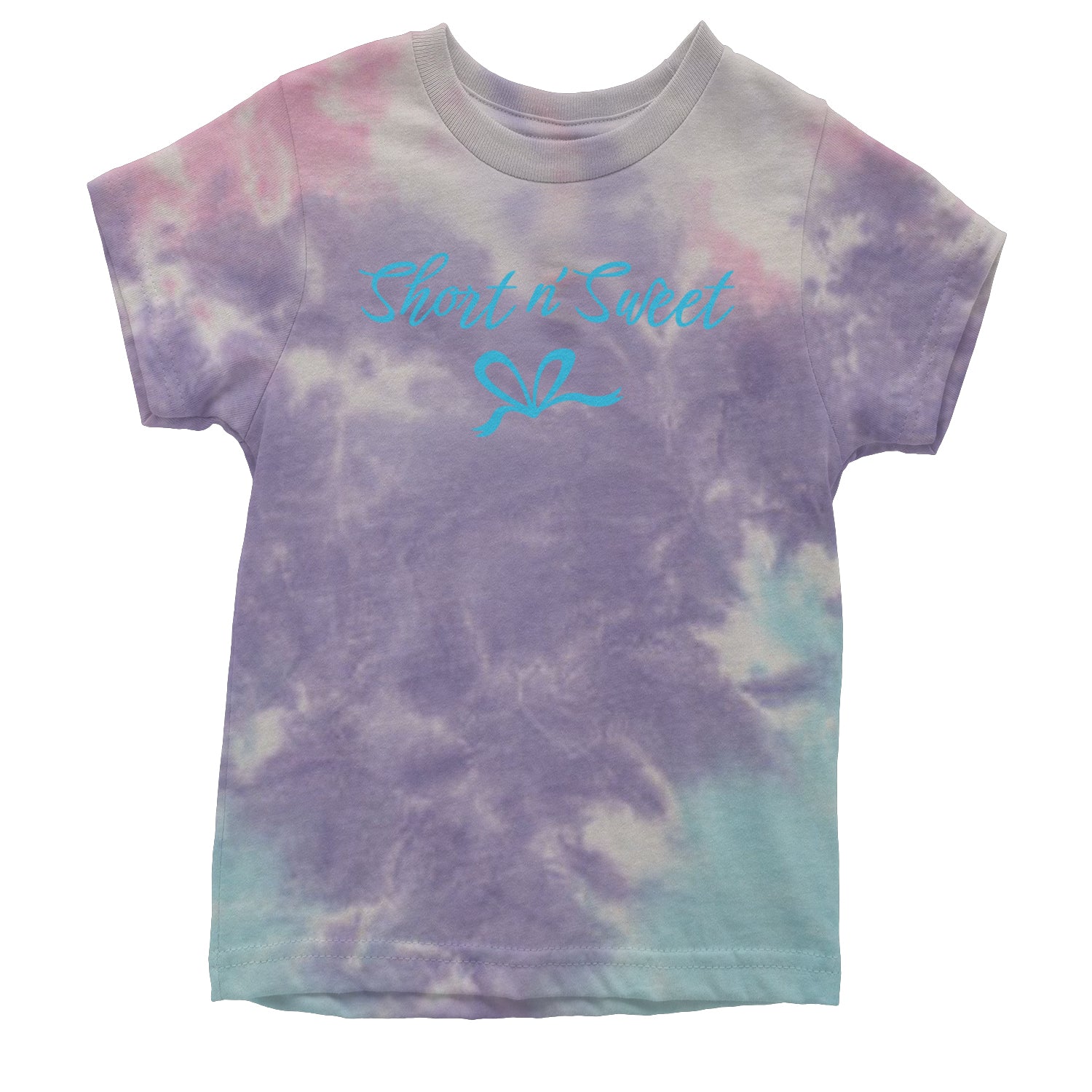 Bow Short N' Sweet Music Youth T-shirt Tie-Dye Cotton Candy