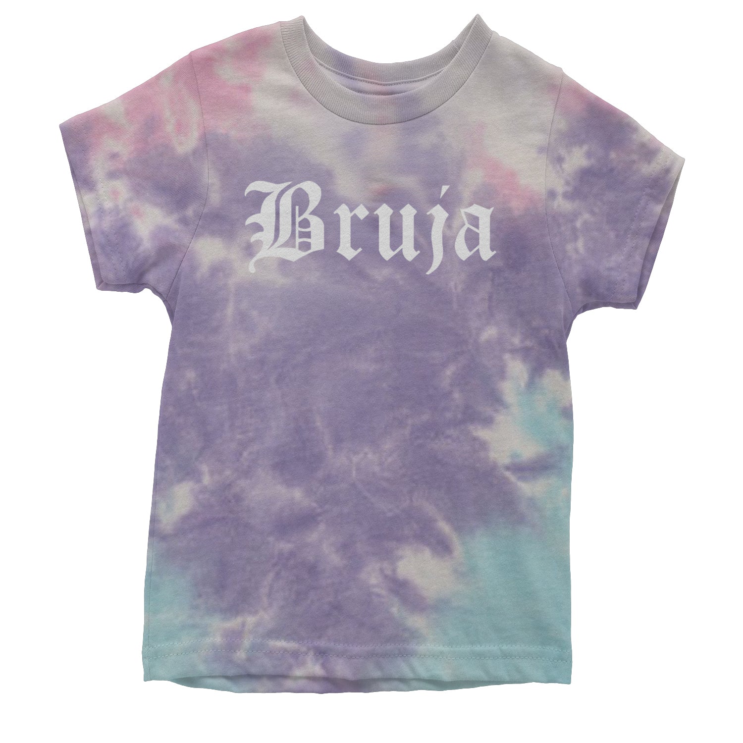 Bruja Gothic Spanish Witch Youth T-shirt Tie-Dye Cotton Candy