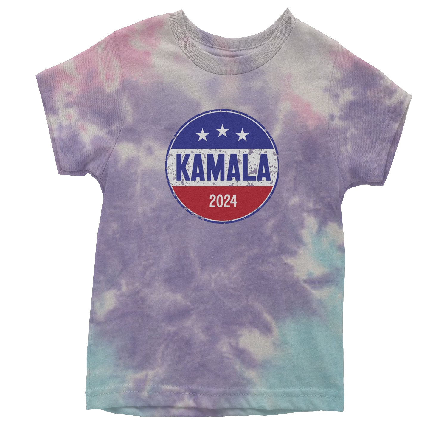 Kamala Badge 2024 - Kamala Harris For President 2024 Youth T-shirt Tie-Dye Cotton Candy