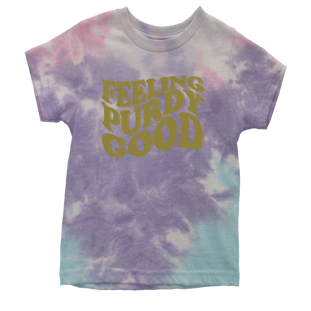 Feeling Purdy Good San Francisco Youth T-shirt Tie-Dye Cotton Candy
