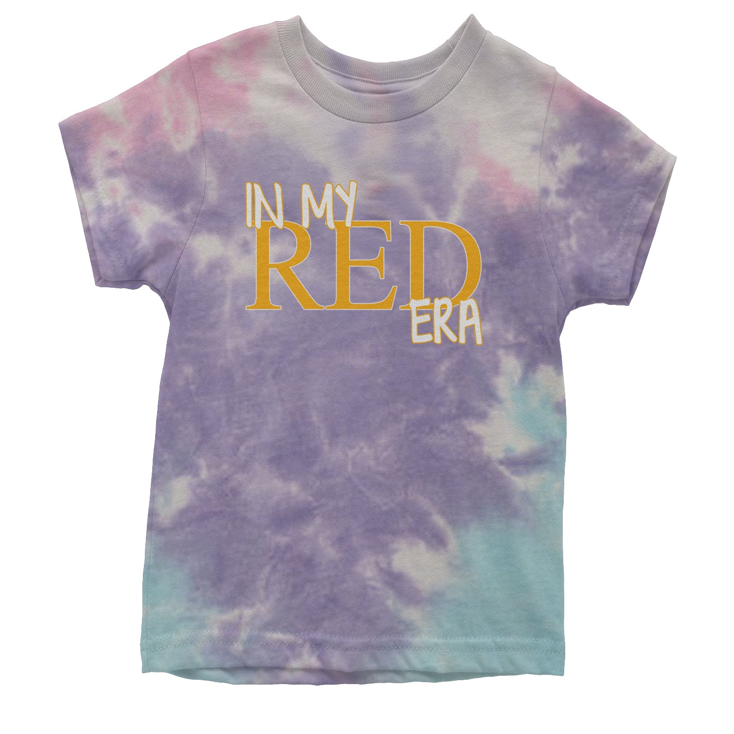 In My Red Era Kansas City Youth T-shirt Tie-Dye Cotton Candy