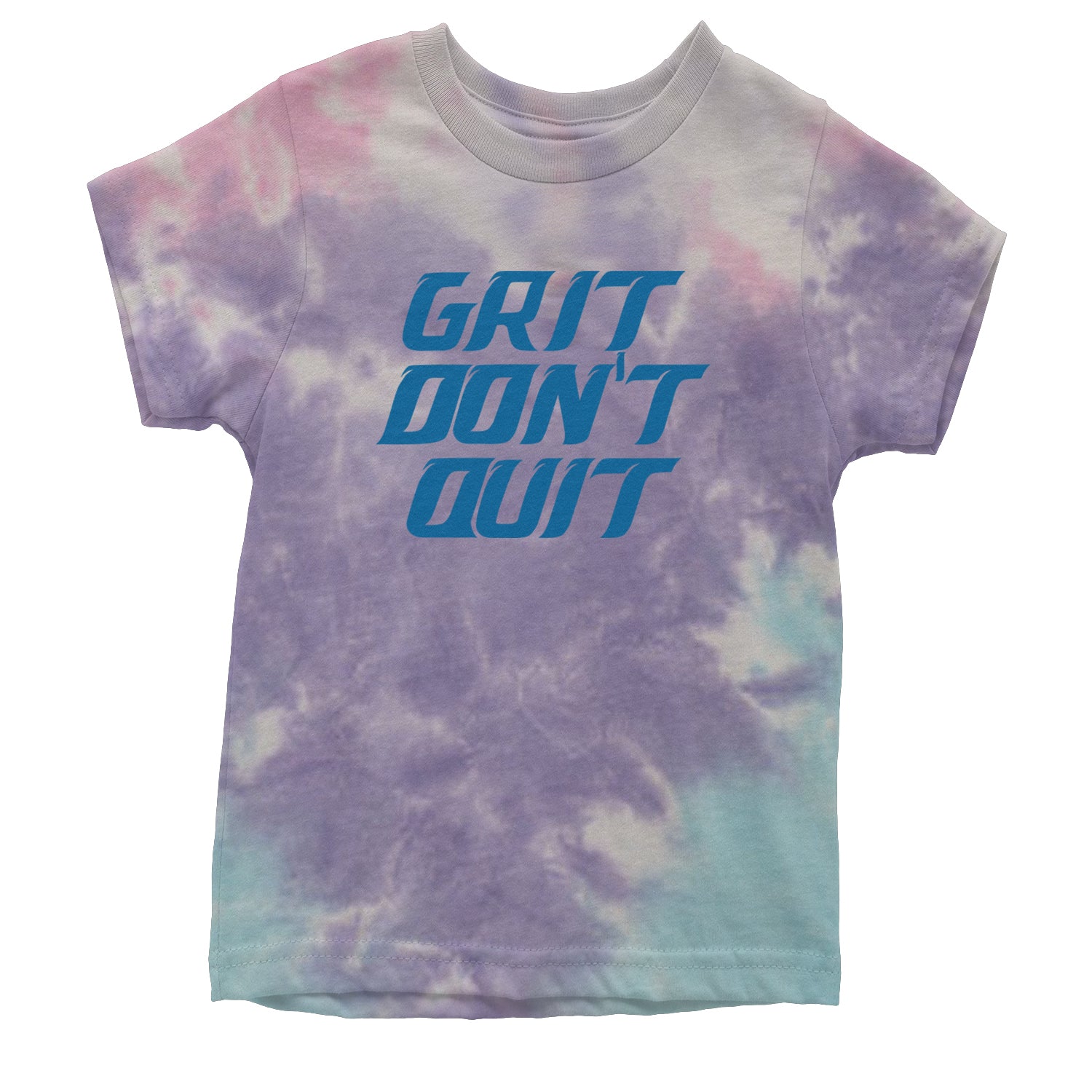 Grit Don't Quit Detroit Grit Youth T-shirt Tie-Dye Cotton Candy