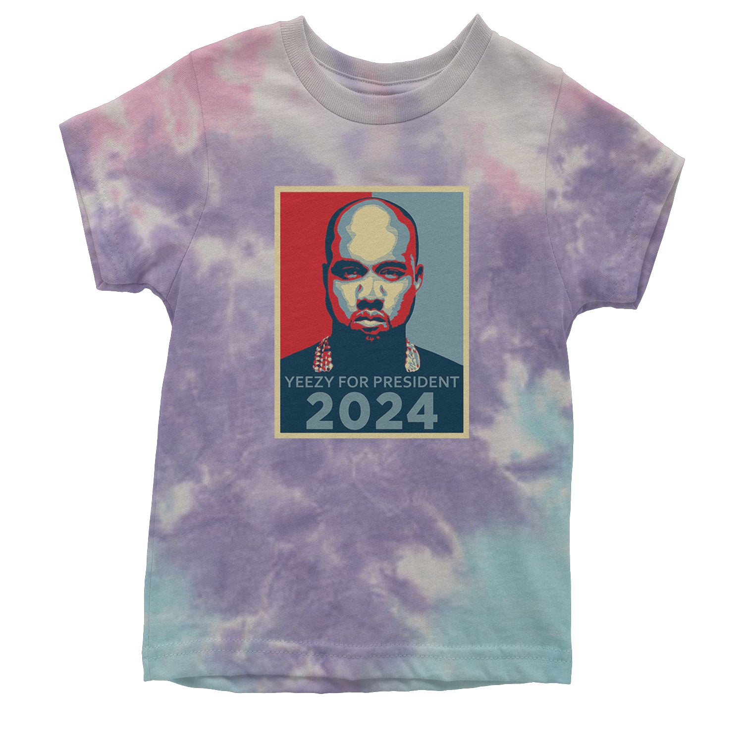Yeezus For President Vote for Ye Youth T-shirt Tie-Dye Cotton Candy