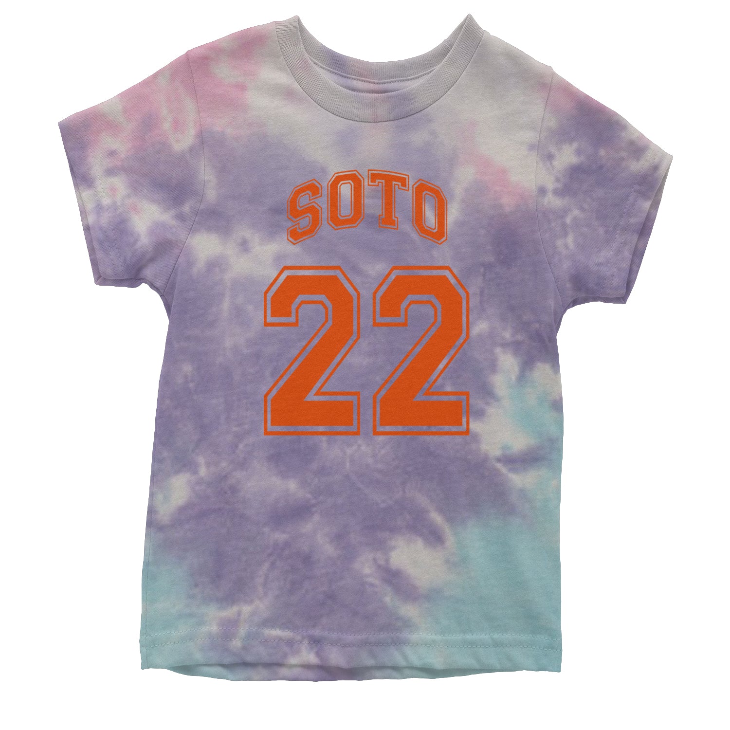 Soto Number 22 Youth T-shirt Tie-Dye Cotton Candy