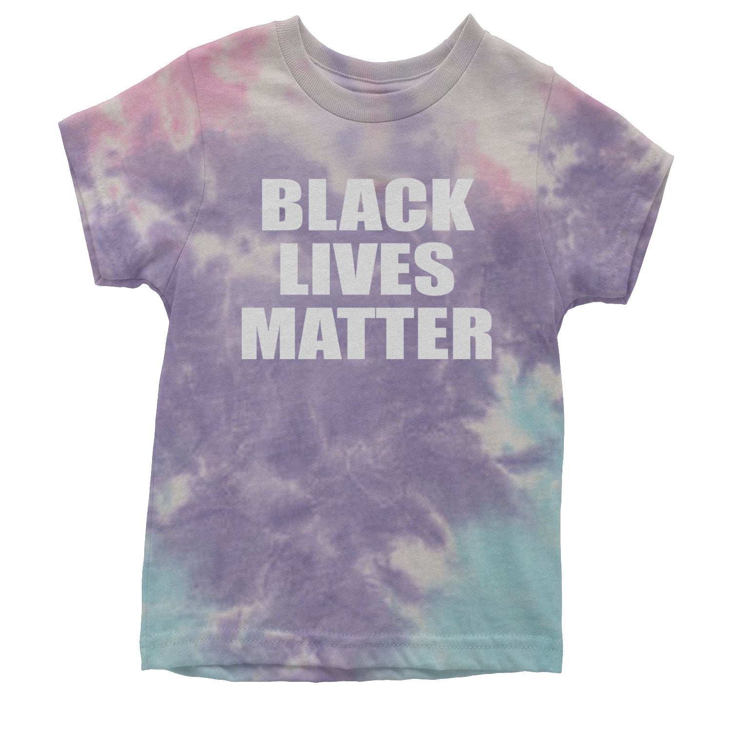 Black Lives Matter BLM Youth T-shirt Tie-Dye Cotton Candy