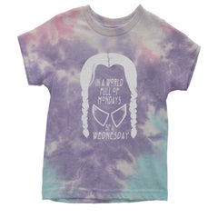 In  A World Full Of Mondays, Be A Wednesday Youth T-shirt Tie-Dye Cotton Candy