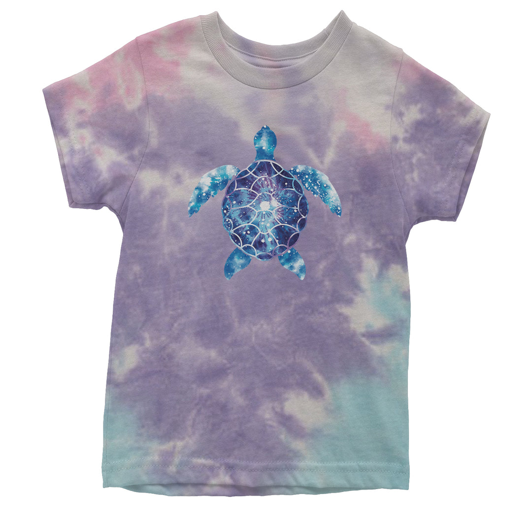 Ocean Aura Tie-Dye Sea Turtle Youth T-shirt Tie-Dye Cotton Candy