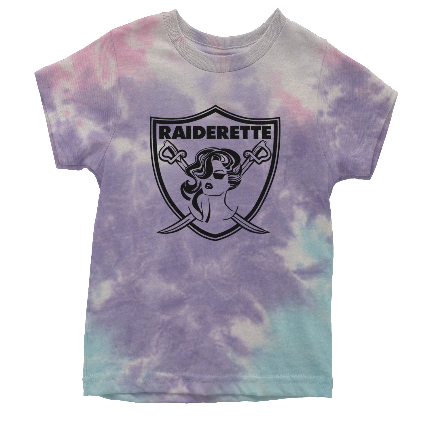 Raiderette Football Gameday Ready Youth T-shirt Tie-Dye Cotton Candy