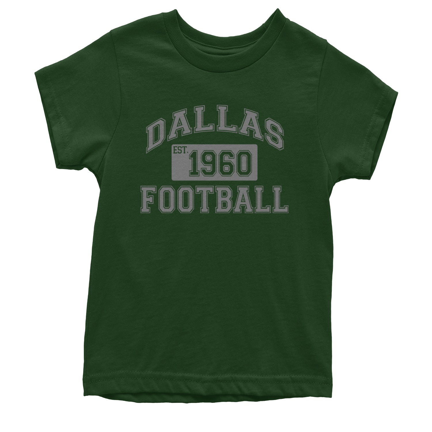 Dallas Football Established 1960 Youth T-shirt Forest Green