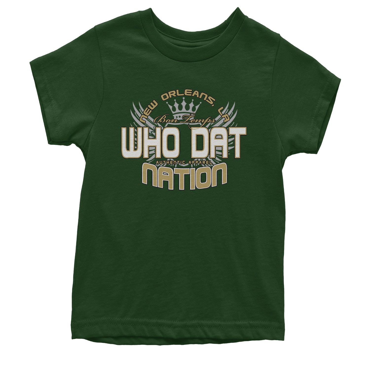 Who Dat Nation New Orleans (Color) Youth T-shirt Black