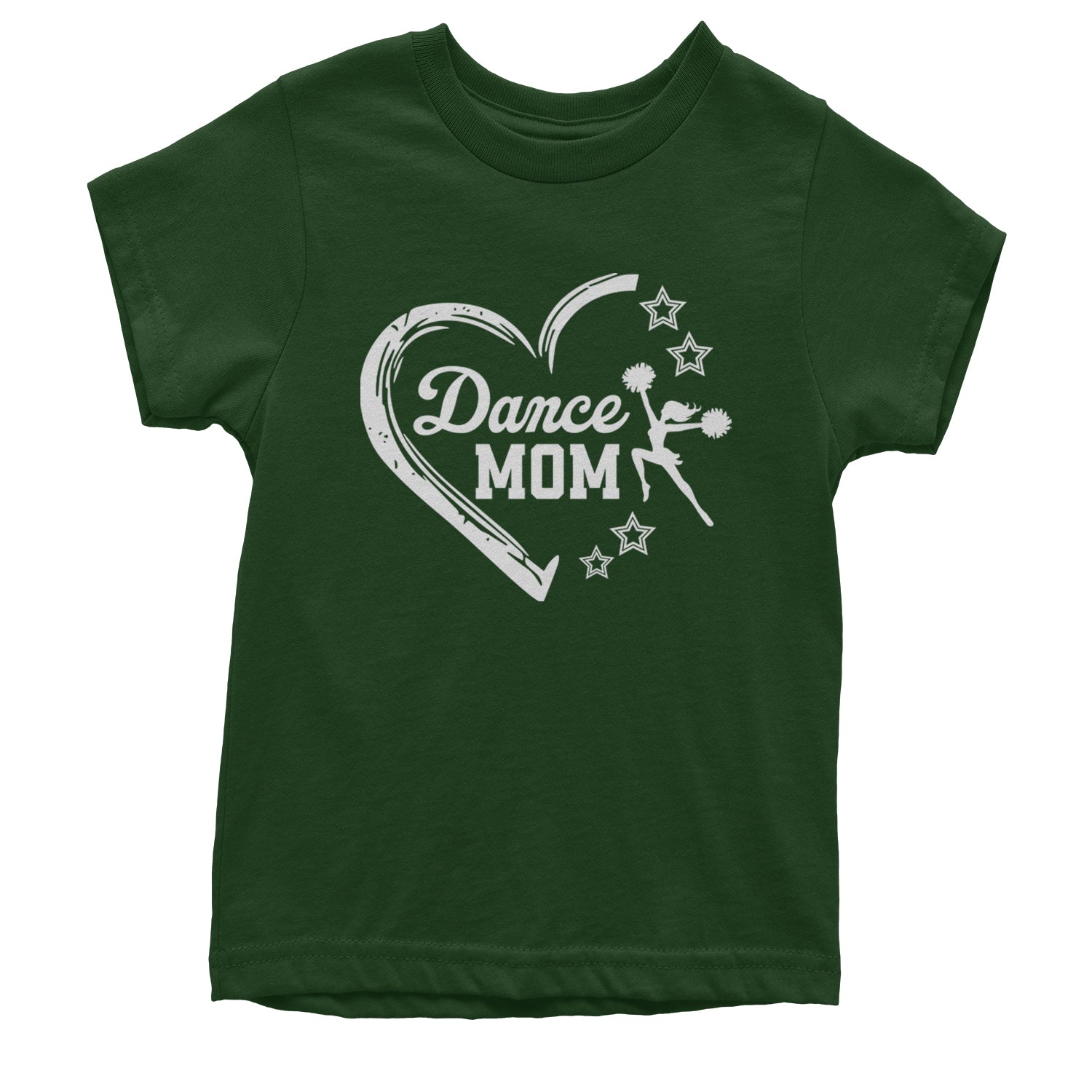 Heart Dance Mom Love Youth T-shirt Black