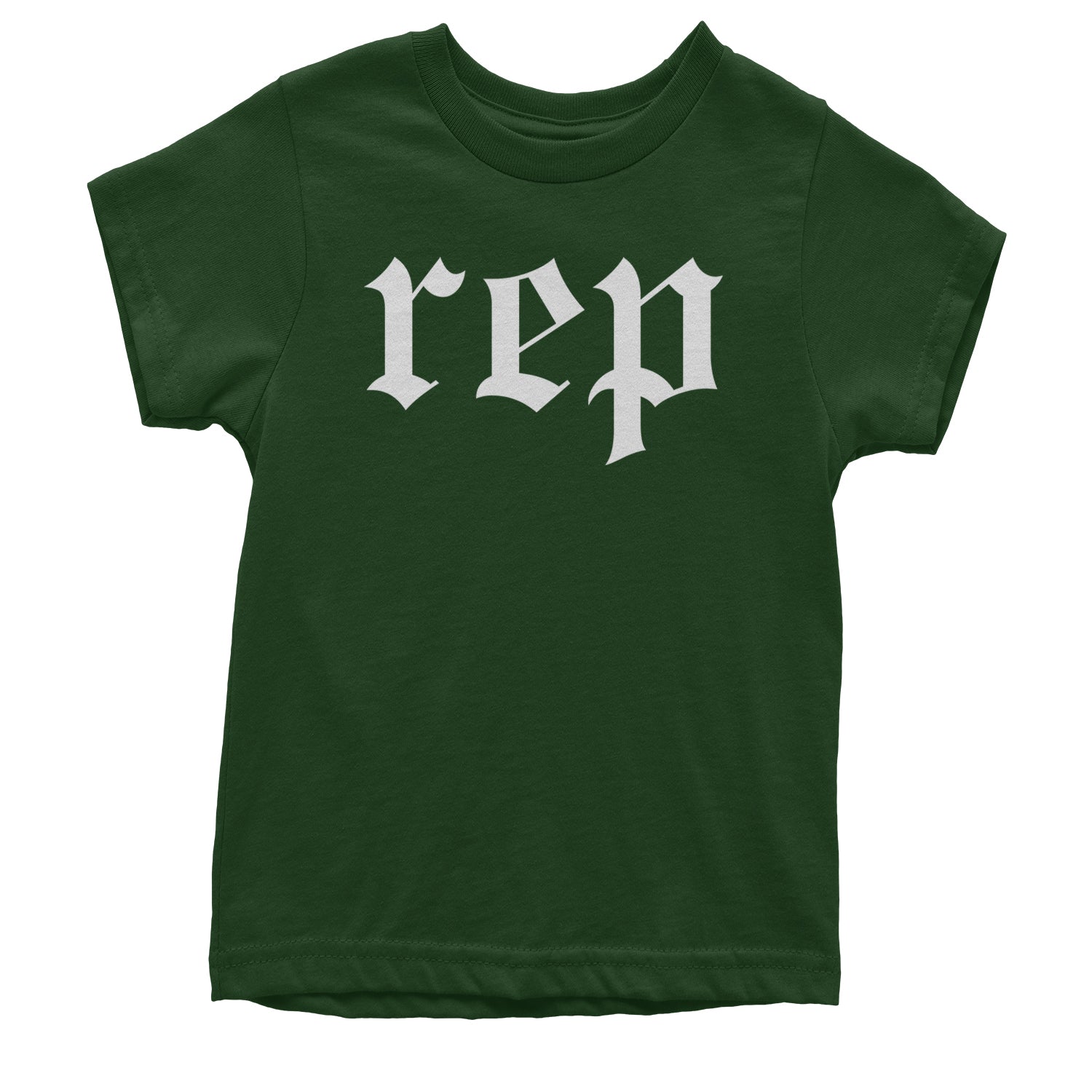 REP Reputation Eras Music Lover Gift Fan Favorite Youth T-shirt Forest Green