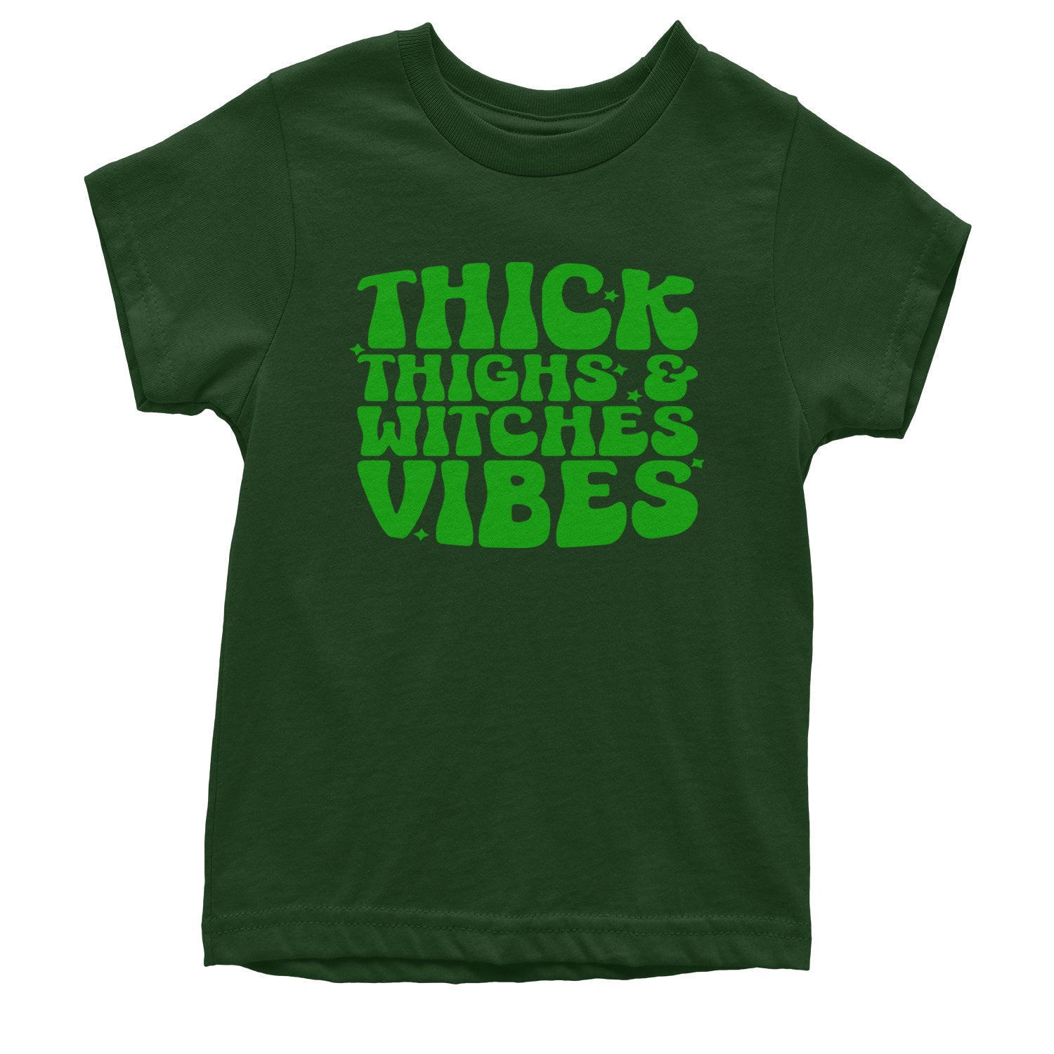 Thick Thighs And Witches Vibes Youth T-shirt Black