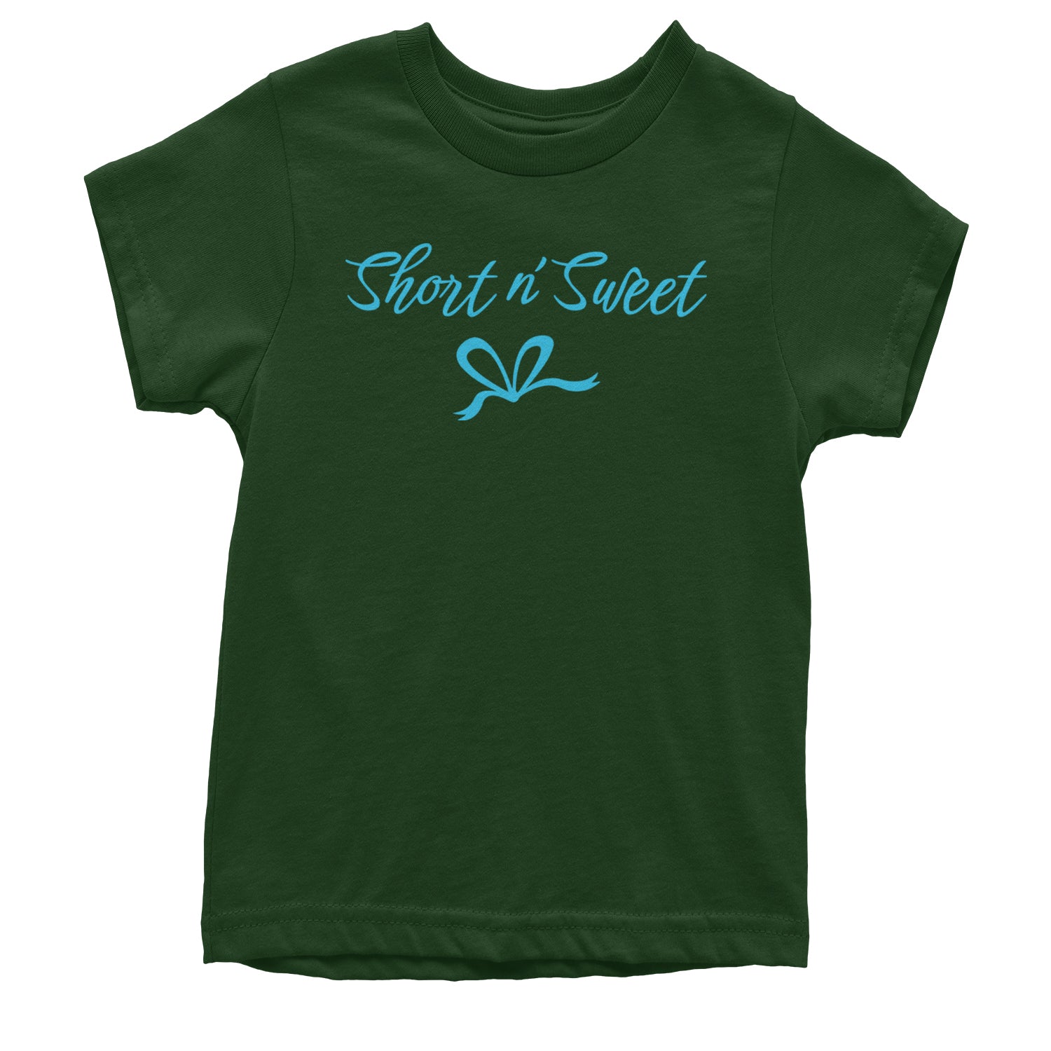 Bow Short N' Sweet Music Youth T-shirt Forest Green