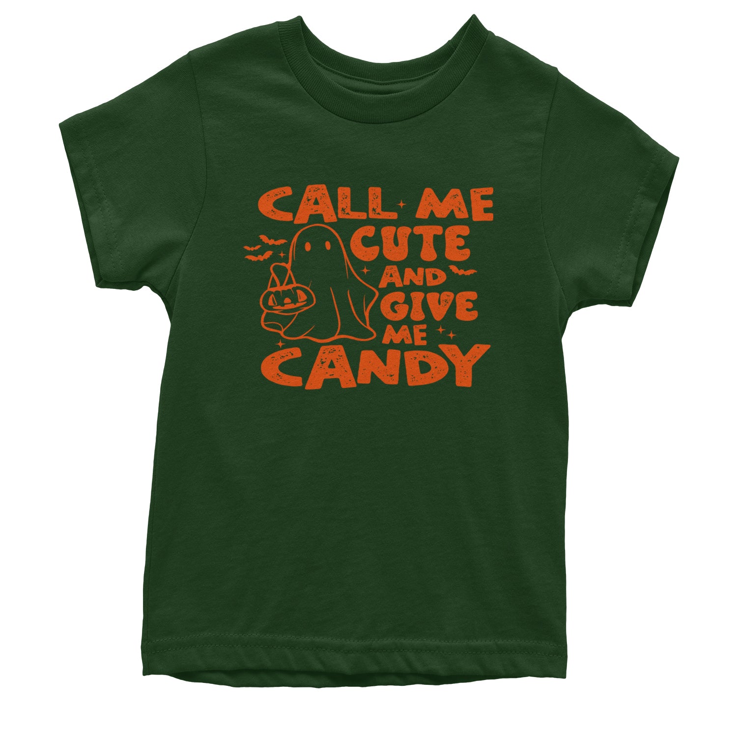 Call Me Cute And Give Me Candy Youth T-shirt Forest Green