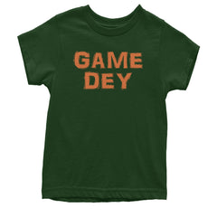 Game Dey Cincinnati Football Youth T-shirt Forest Green