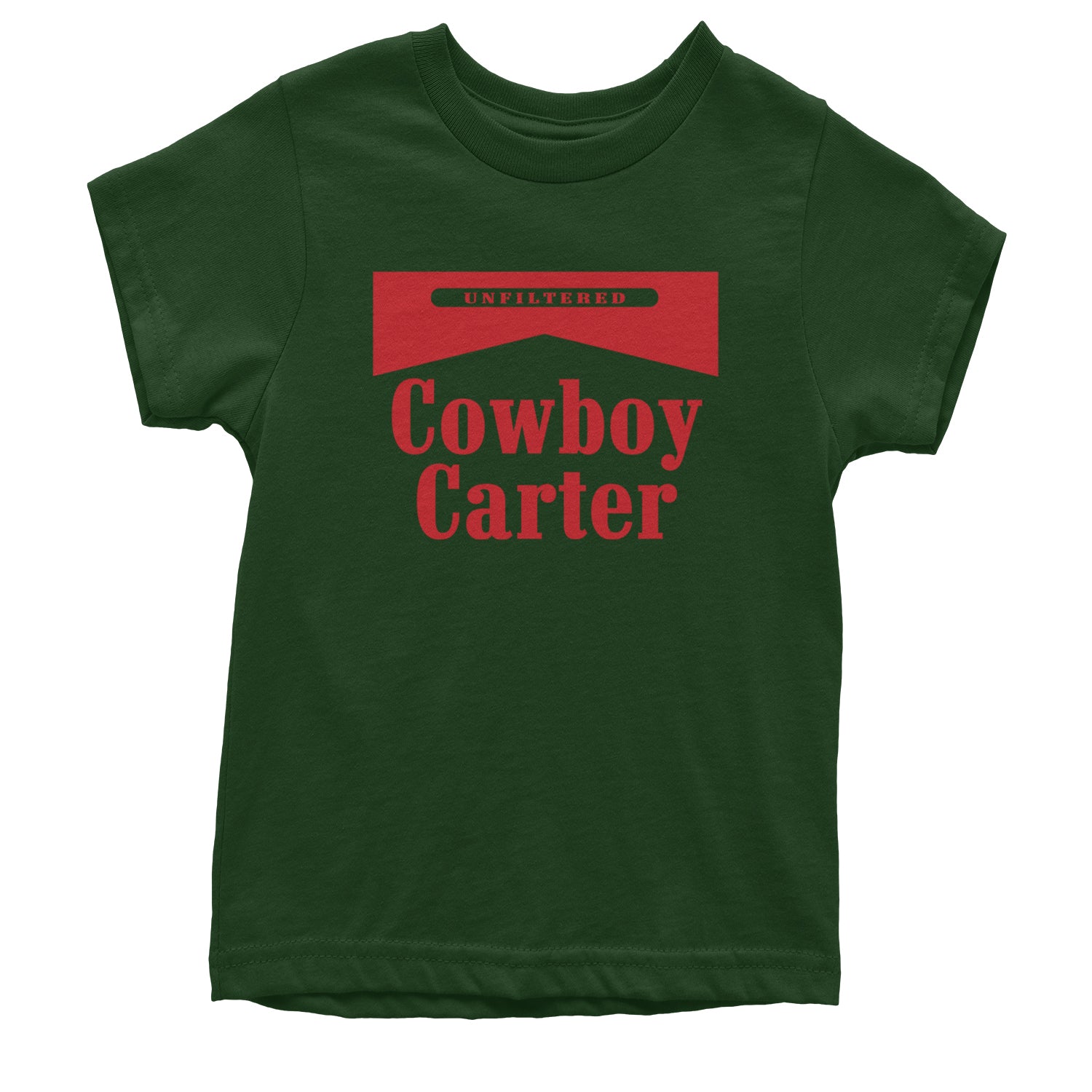 Cowboy Karter Country Act Two Youth T-shirt Forest Green