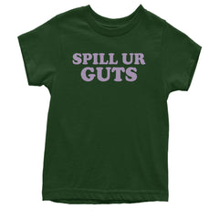 Spill Ur Guts Music Youth T-shirt Forest Green