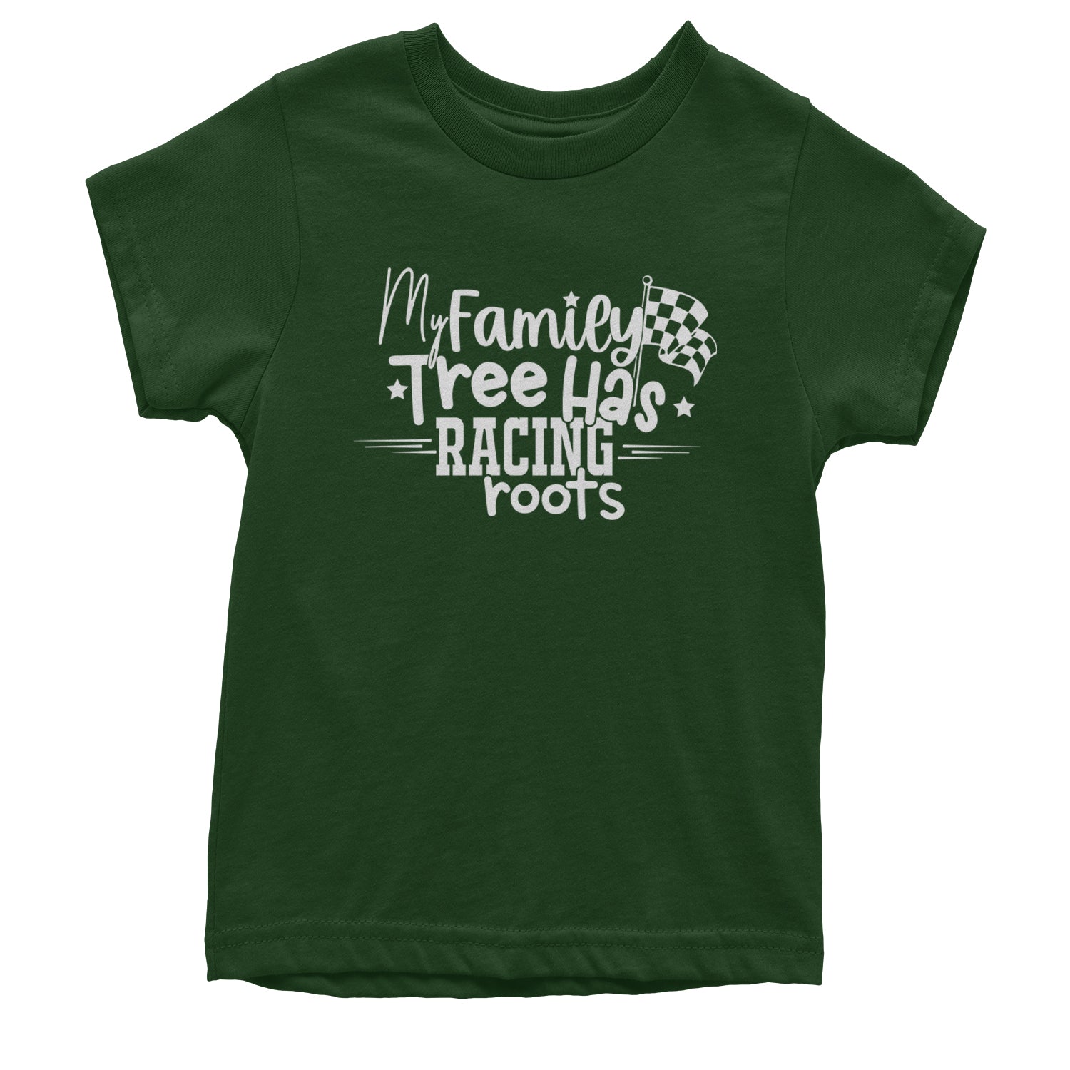 My Family Tree Has Racing Roots Youth T-shirt Black