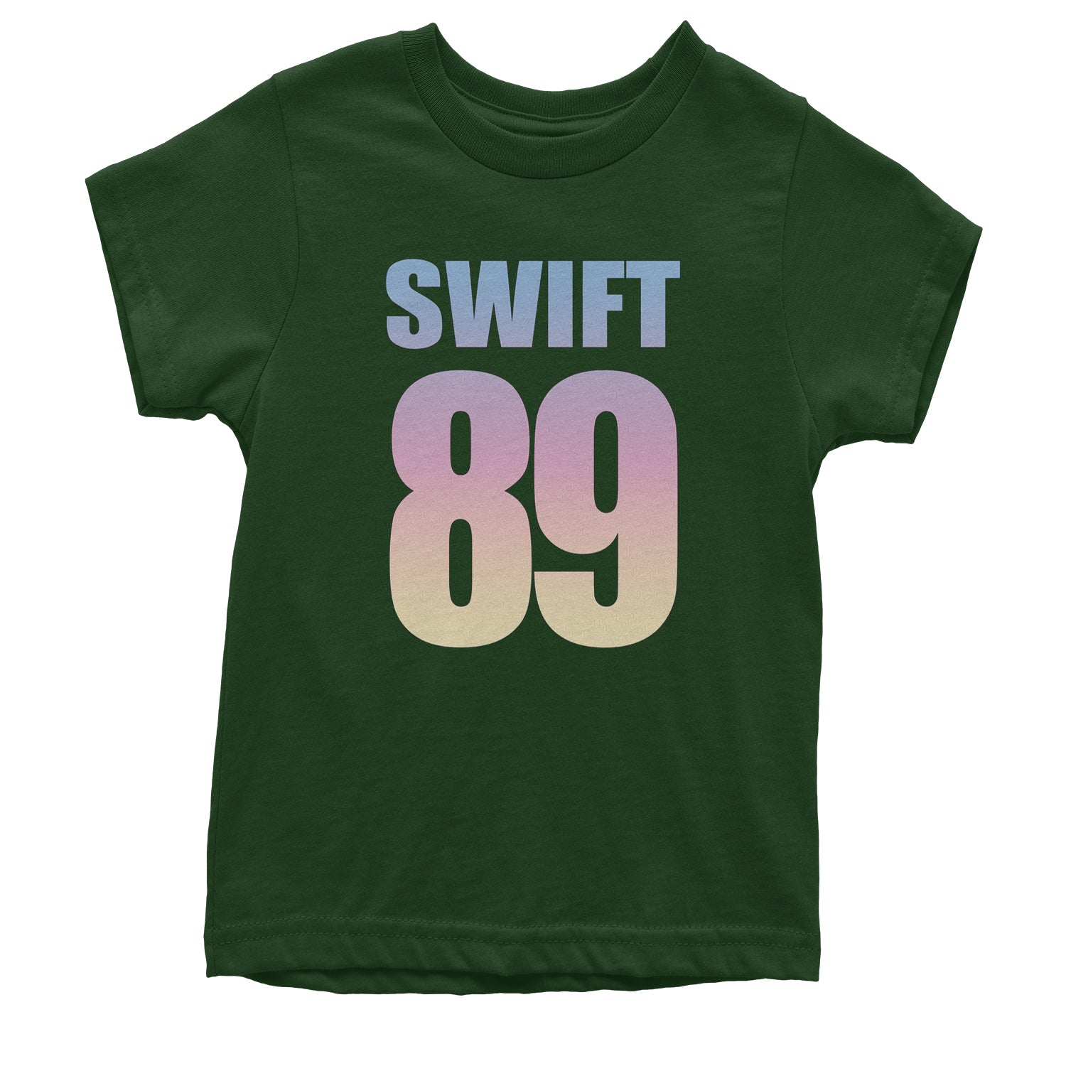 Lover Era Swift 89 Birth Year Music Fan TTPD Youth T-shirt Forest Green