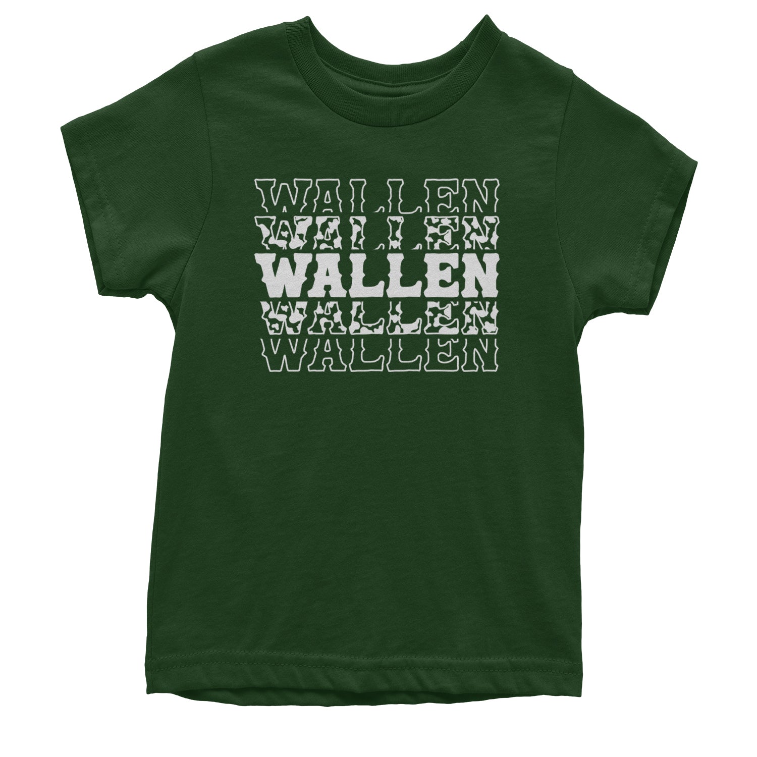 Wallen Country Music Western Youth T-shirt Forest Green