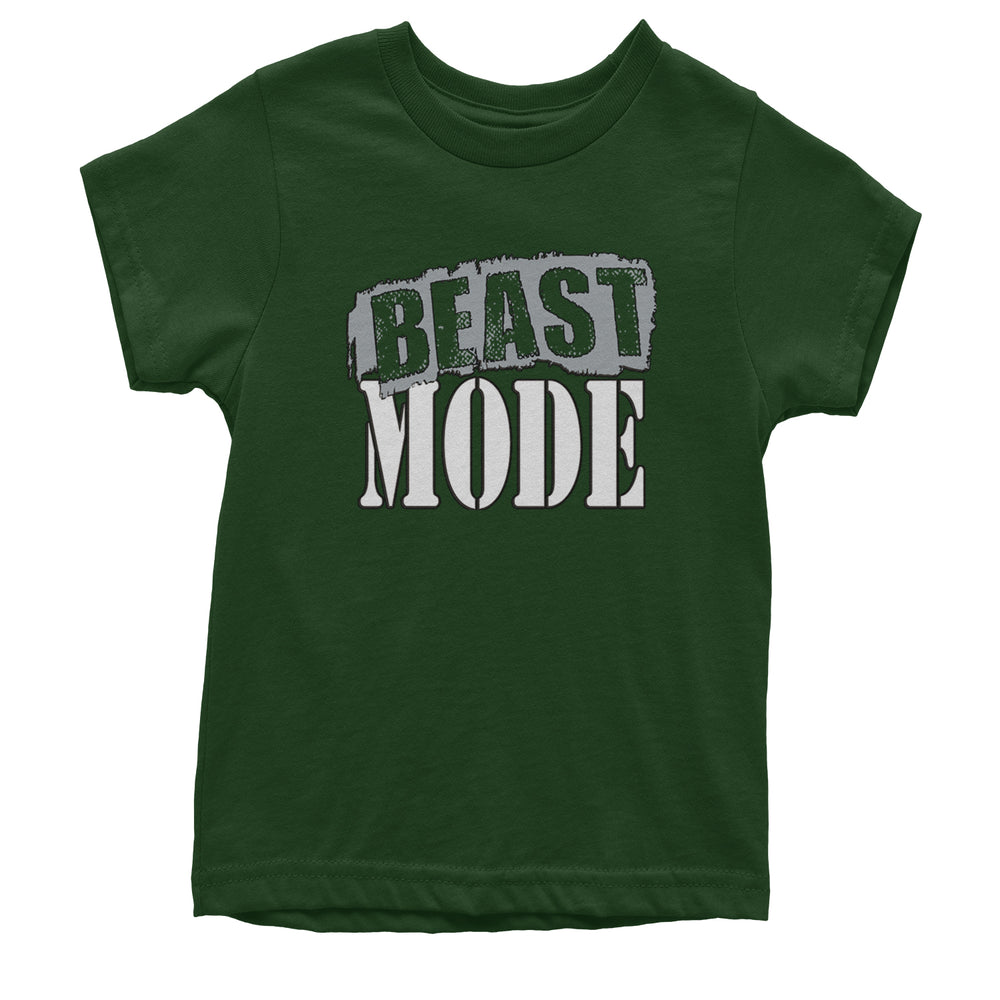 Beast Mode Training Gym Workout Youth T-shirt Forest Green