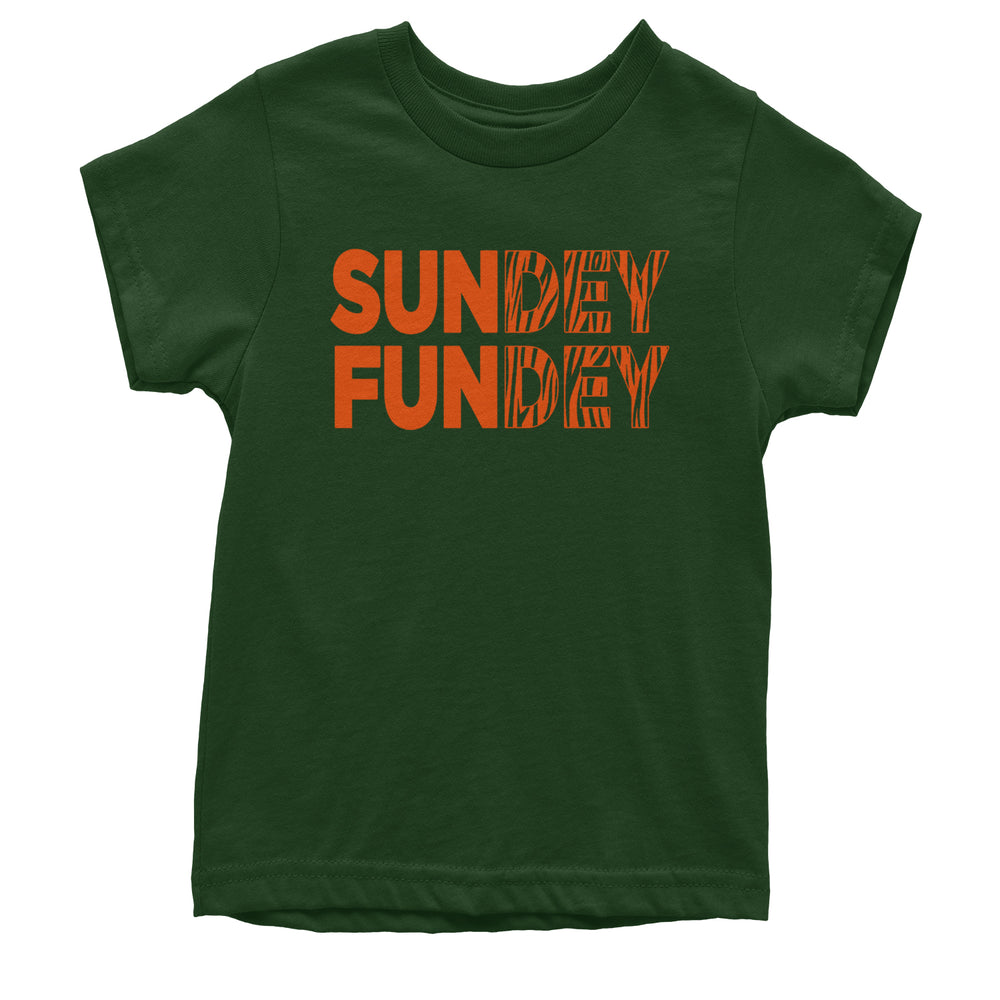 SunDEY FunDEY Sunday FundayYouth T-shirt Forest Green