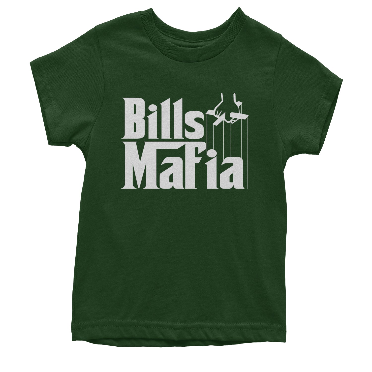 Mafia Bills Mafia Godfather Youth T-shirt Forest Green