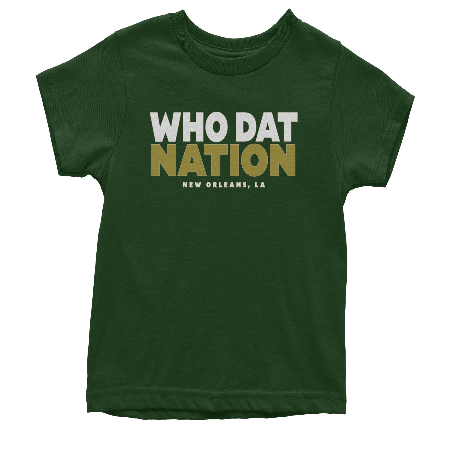 New Orleans Who Dat Nation Youth T-shirt Black