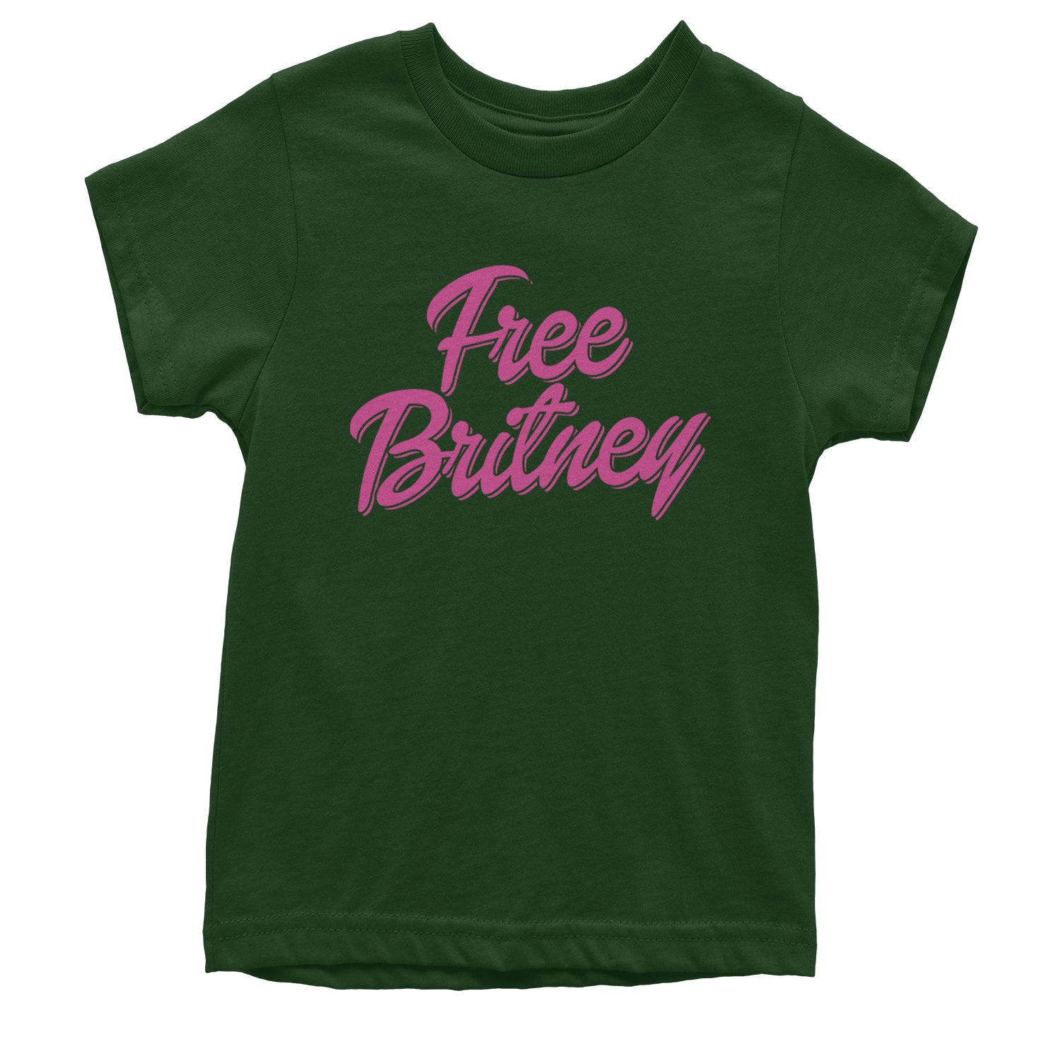 Pink Free Britney Youth T-shirt Black