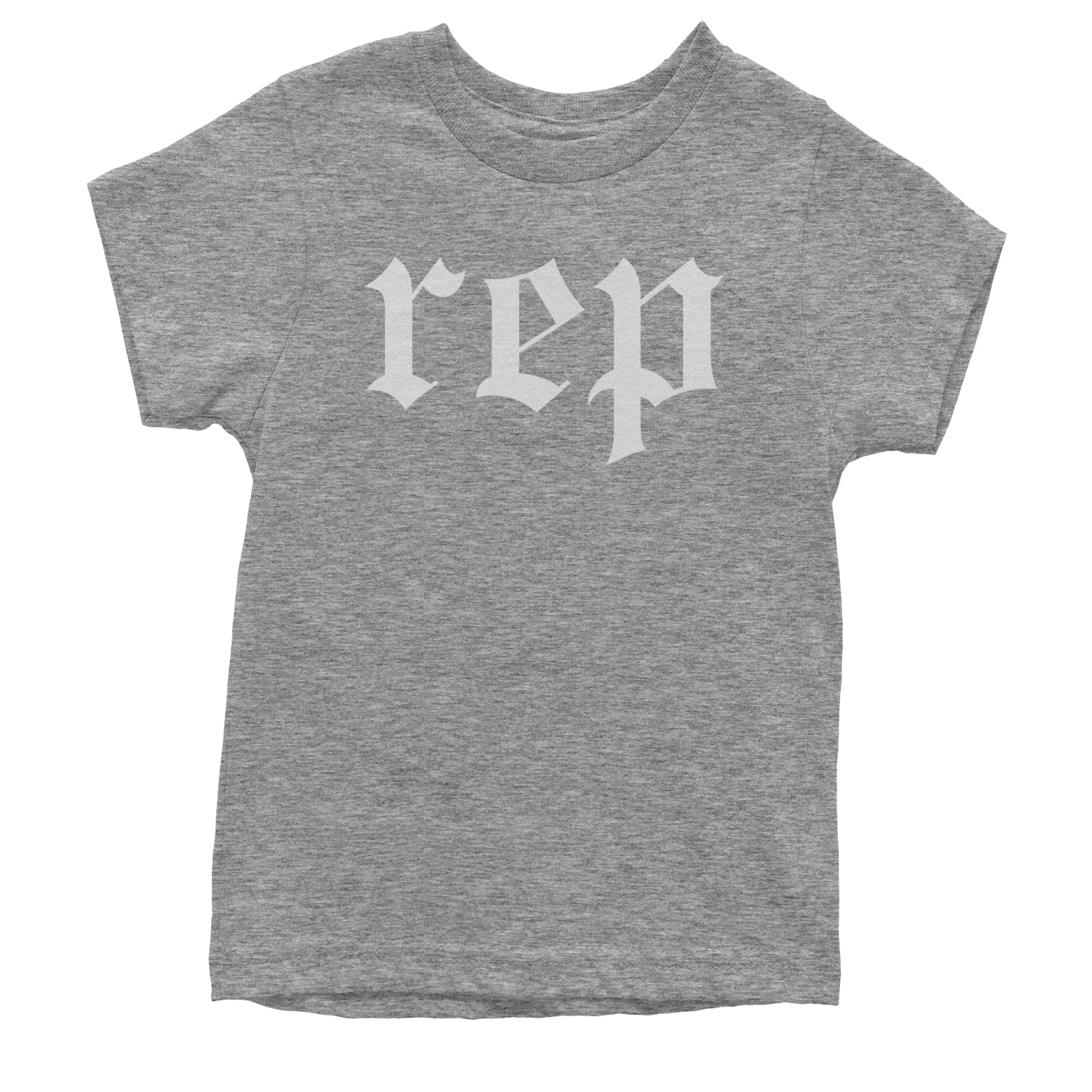 REP Reputation Eras Music Lover Gift Fan Favorite Youth T-shirt Heather Grey