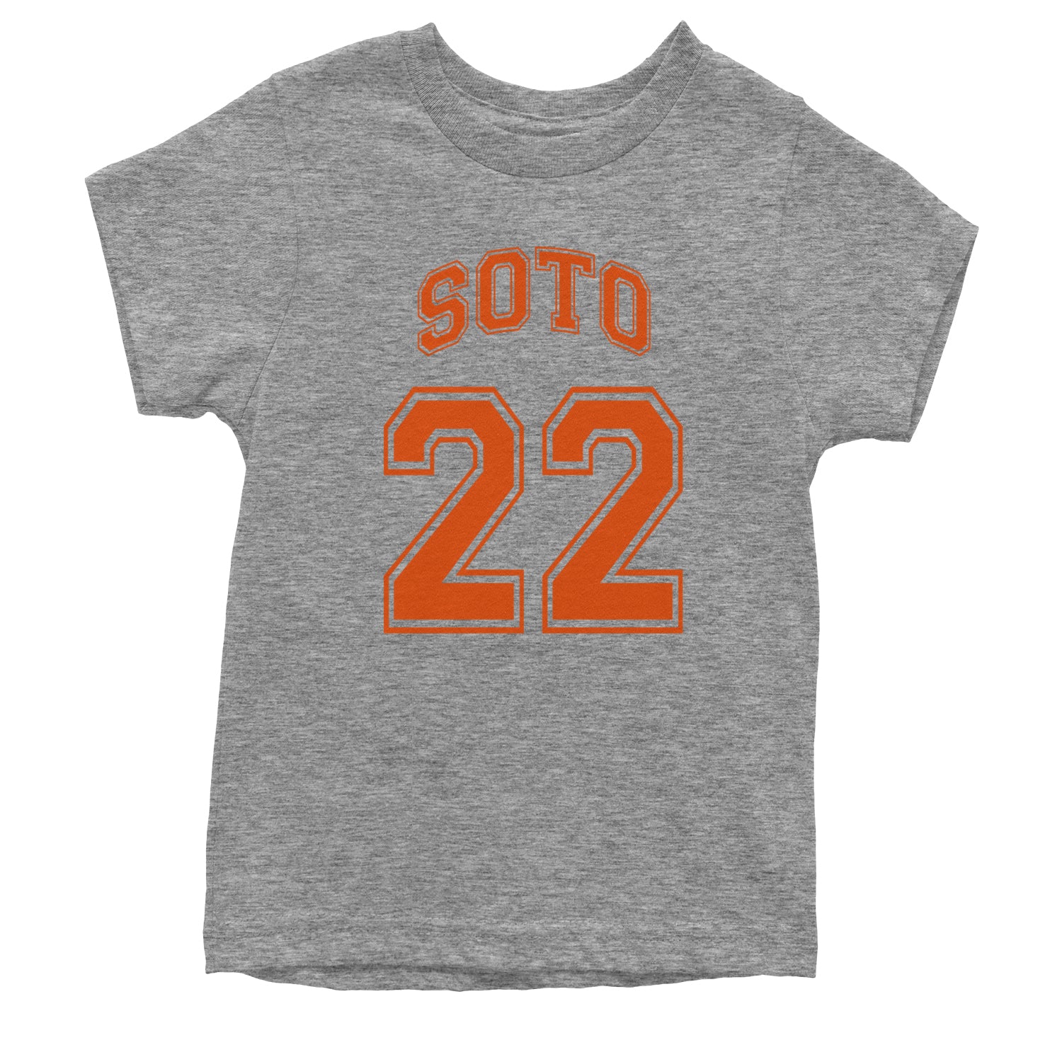 Soto Number 22 Youth T-shirt Heather Grey