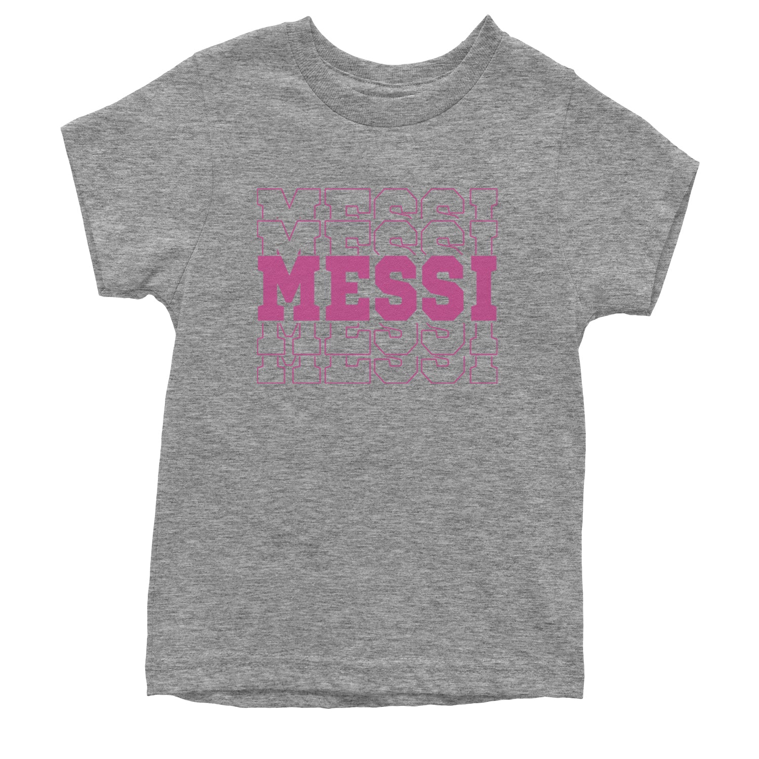 Messi Miami Futbol Youth T-shirt Heather Grey