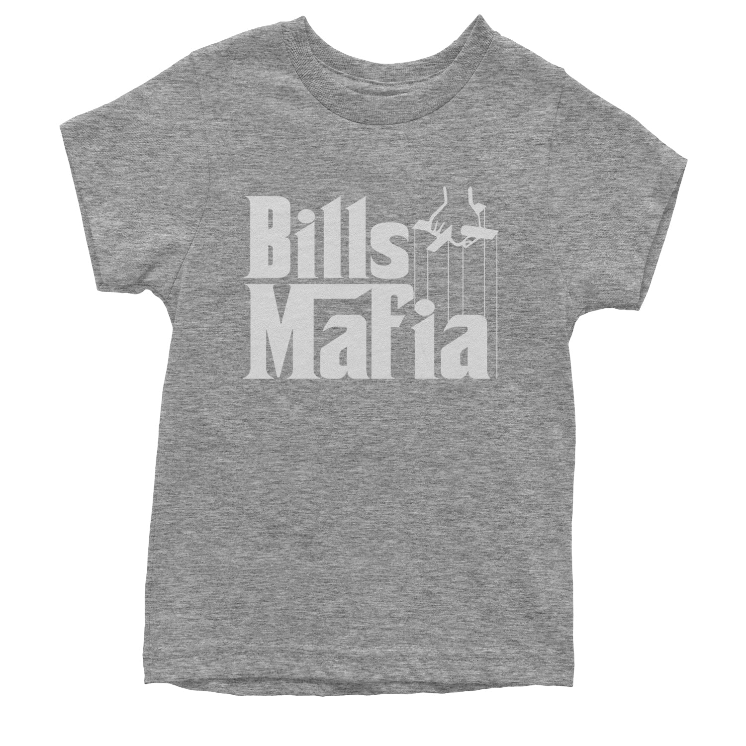 Mafia Bills Mafia Godfather Youth T-shirt Heather Grey