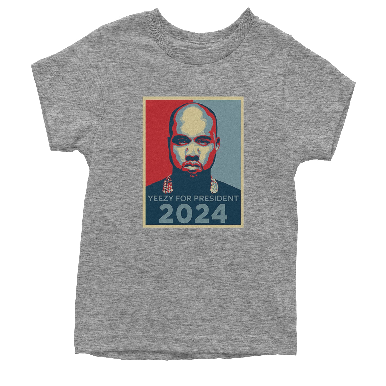 Yeezus For President Vote for Ye Youth T-shirt Heather Grey