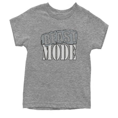 Beast Mode Training Gym Workout Youth T-shirt Heather Grey