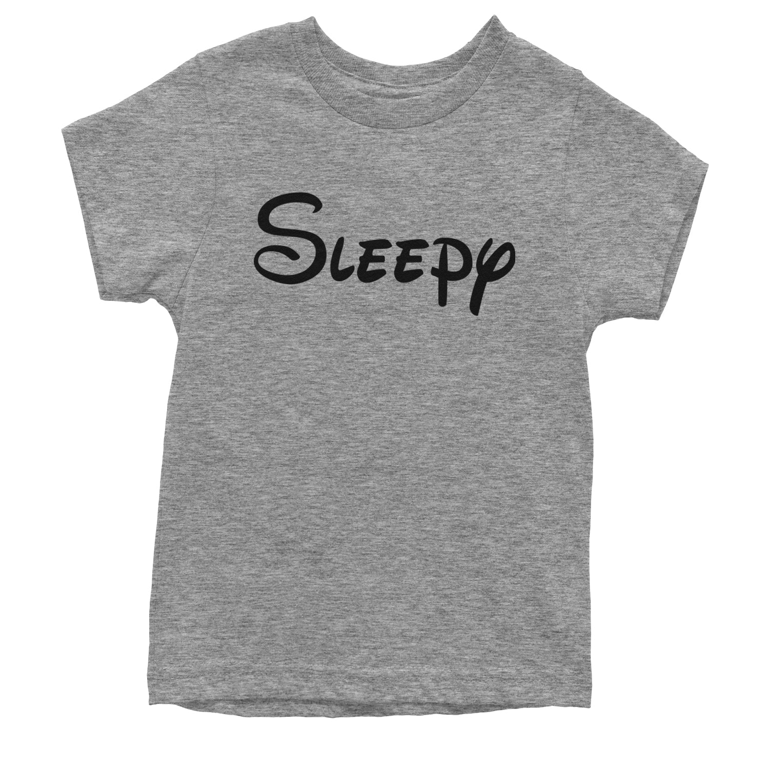 Sleepy - 7 Dwarfs Costume Youth T-shirt Heather Grey