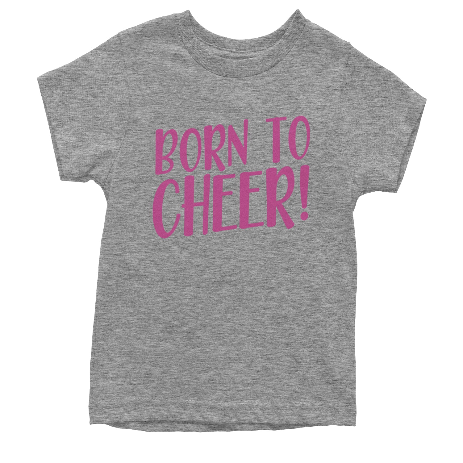 Born To Cheer Youth T-shirt Heather Grey