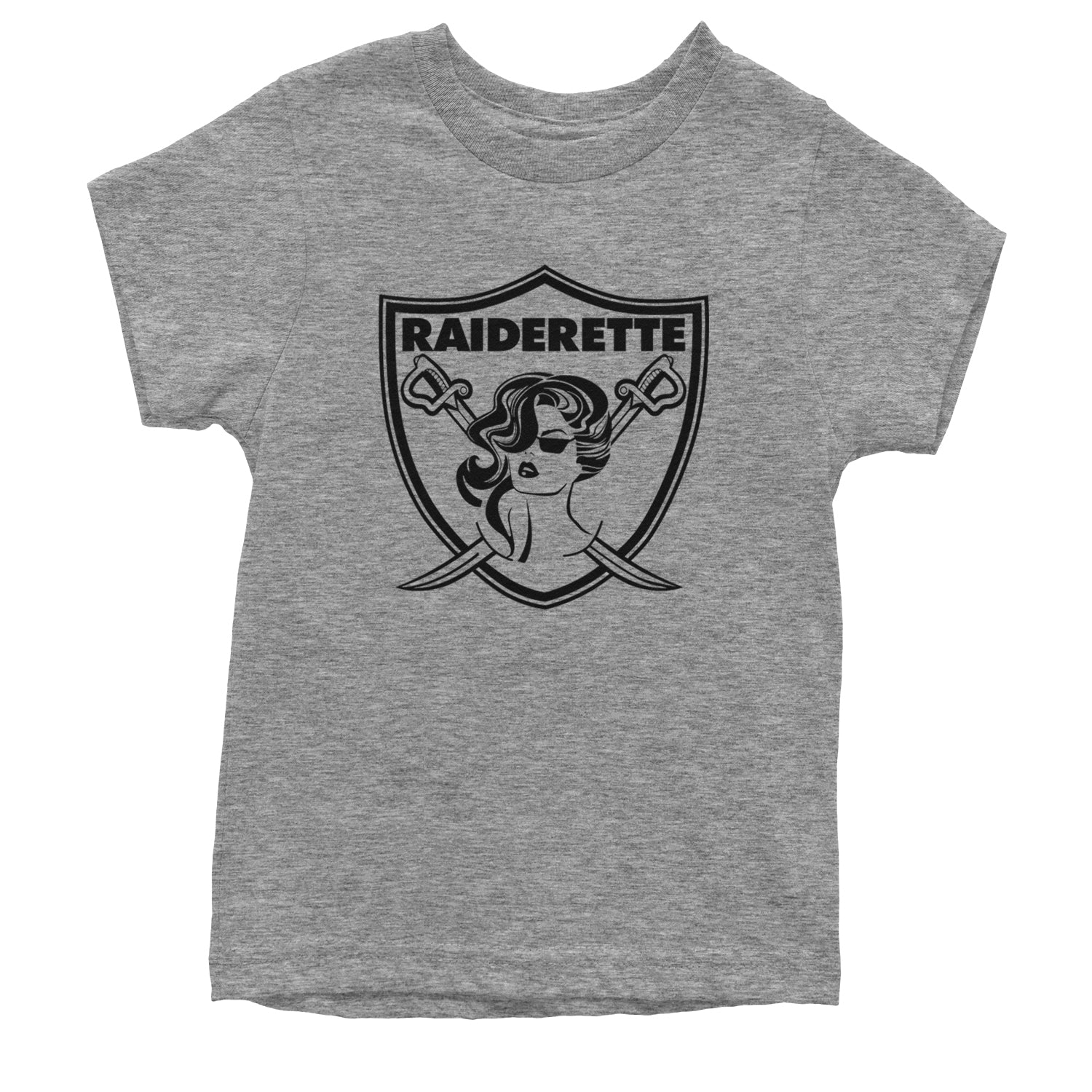 Raiderette Football Gameday Ready Youth T-shirt Heather Grey