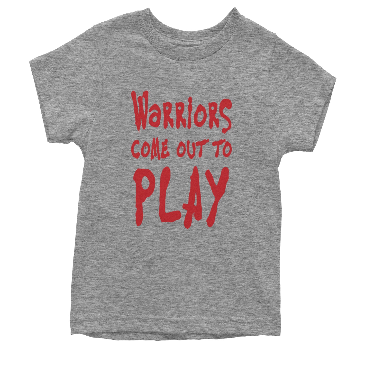 Warriors Come Out To Play  Youth T-shirt Heather Grey