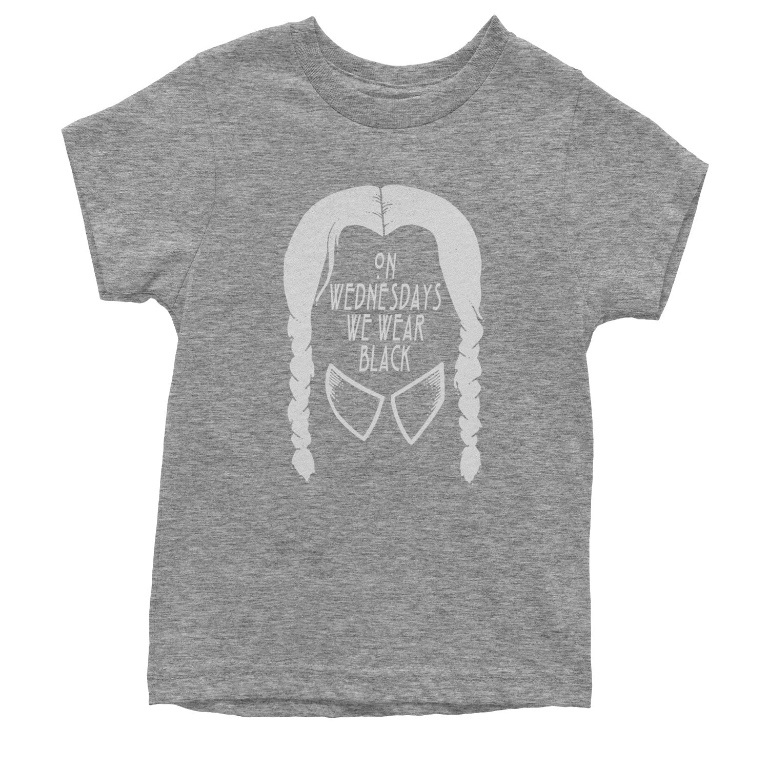 On Wednesdays, We Wear Black Youth T-shirt Heather Grey