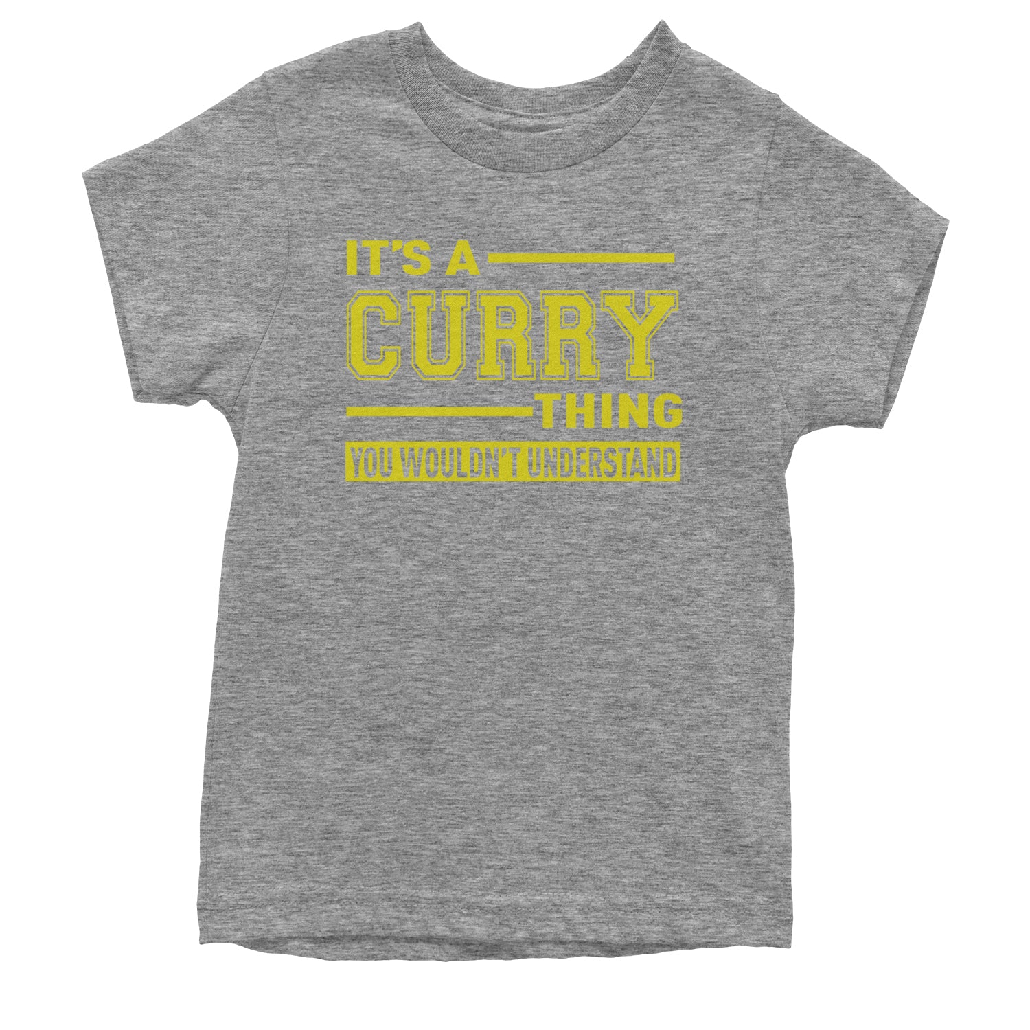 It's A Curry Thing, You Wouldn't Understand Basketball Youth T-shirt Heather Grey