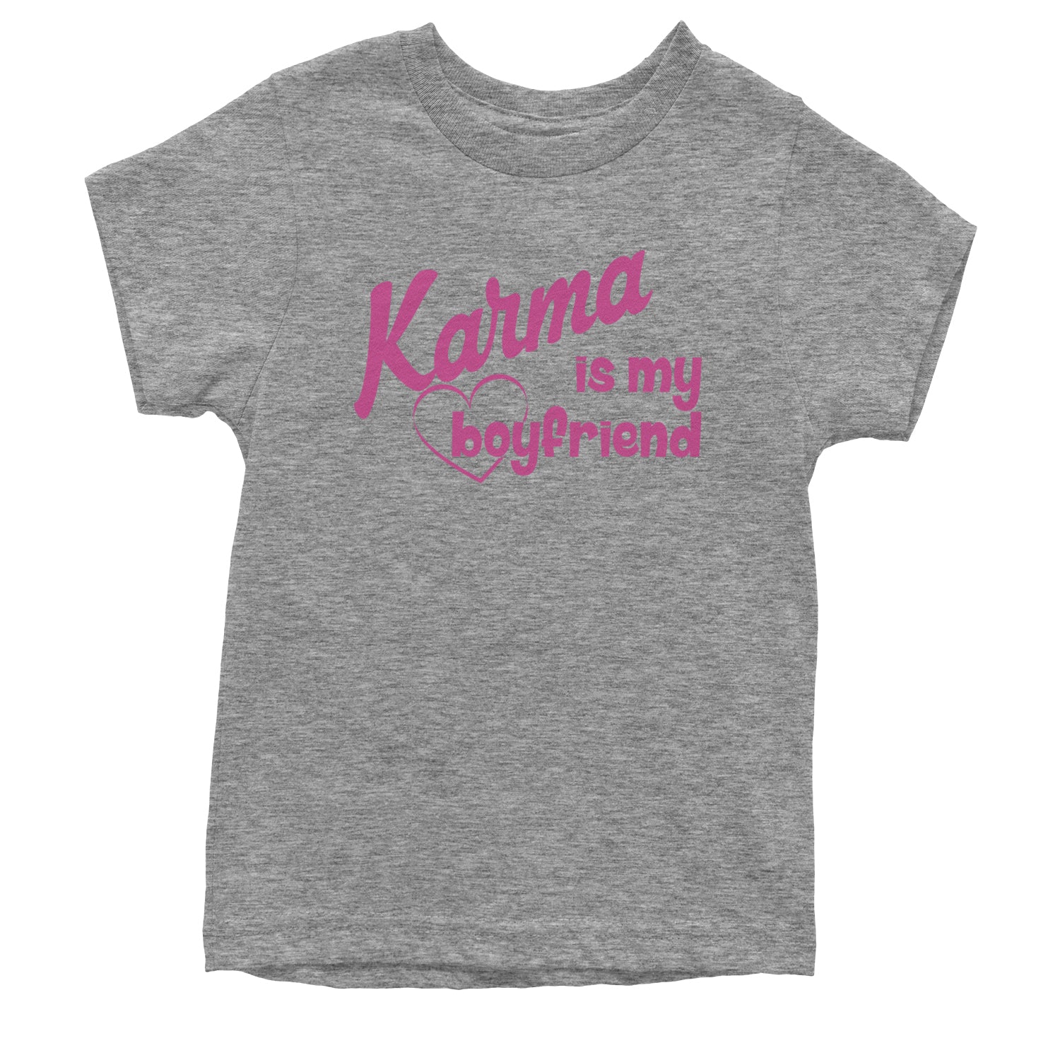 Karma Is My Boyfriend Midnight Eras  Youth T-shirt Heather Grey