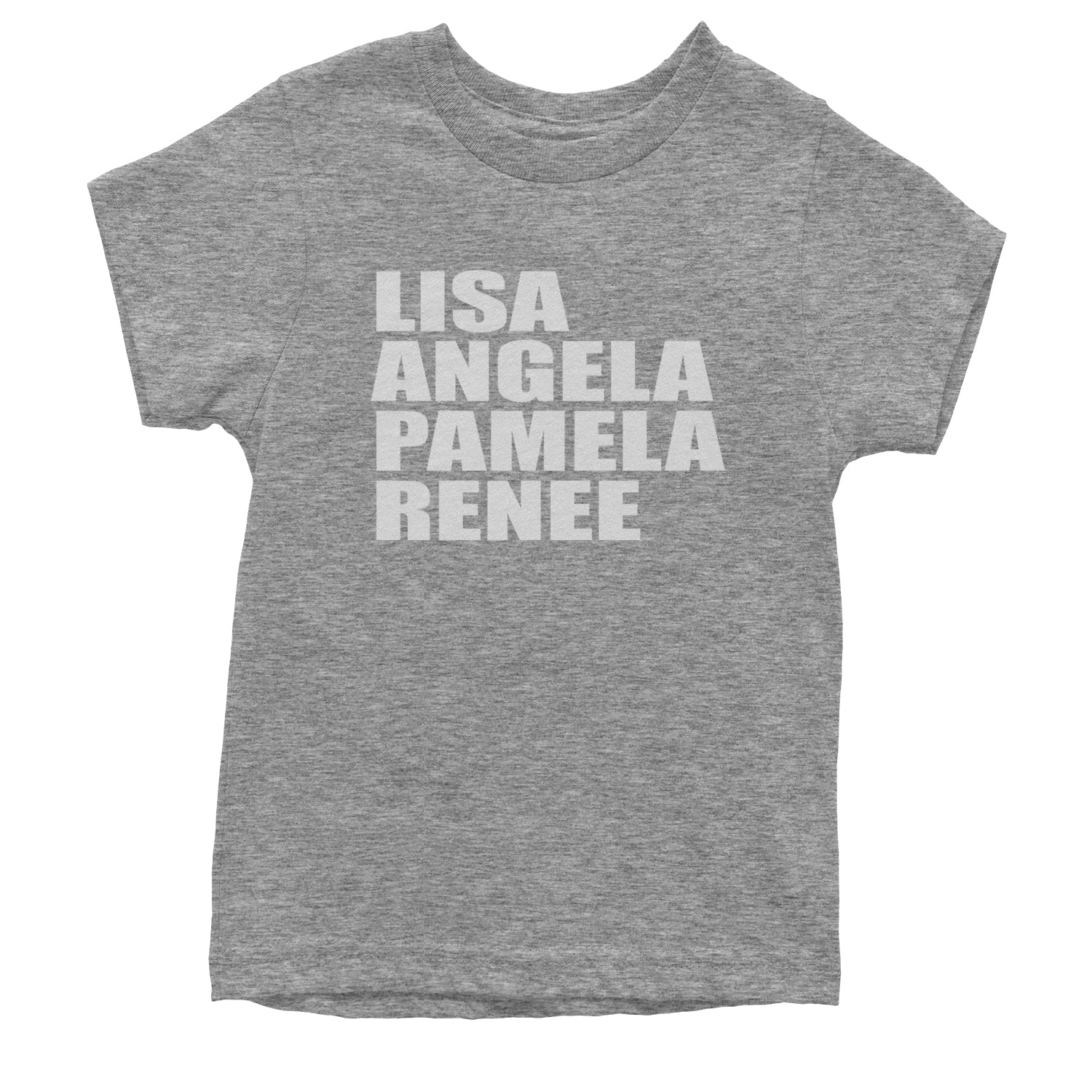 Lisa Angela Pamela Renee Around The Way Girl Youth T-shirt Heather Grey