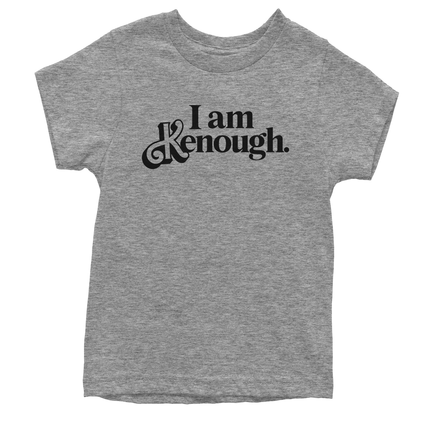 I Am Kenough Barbenheimer Youth T-shirt Heather Grey