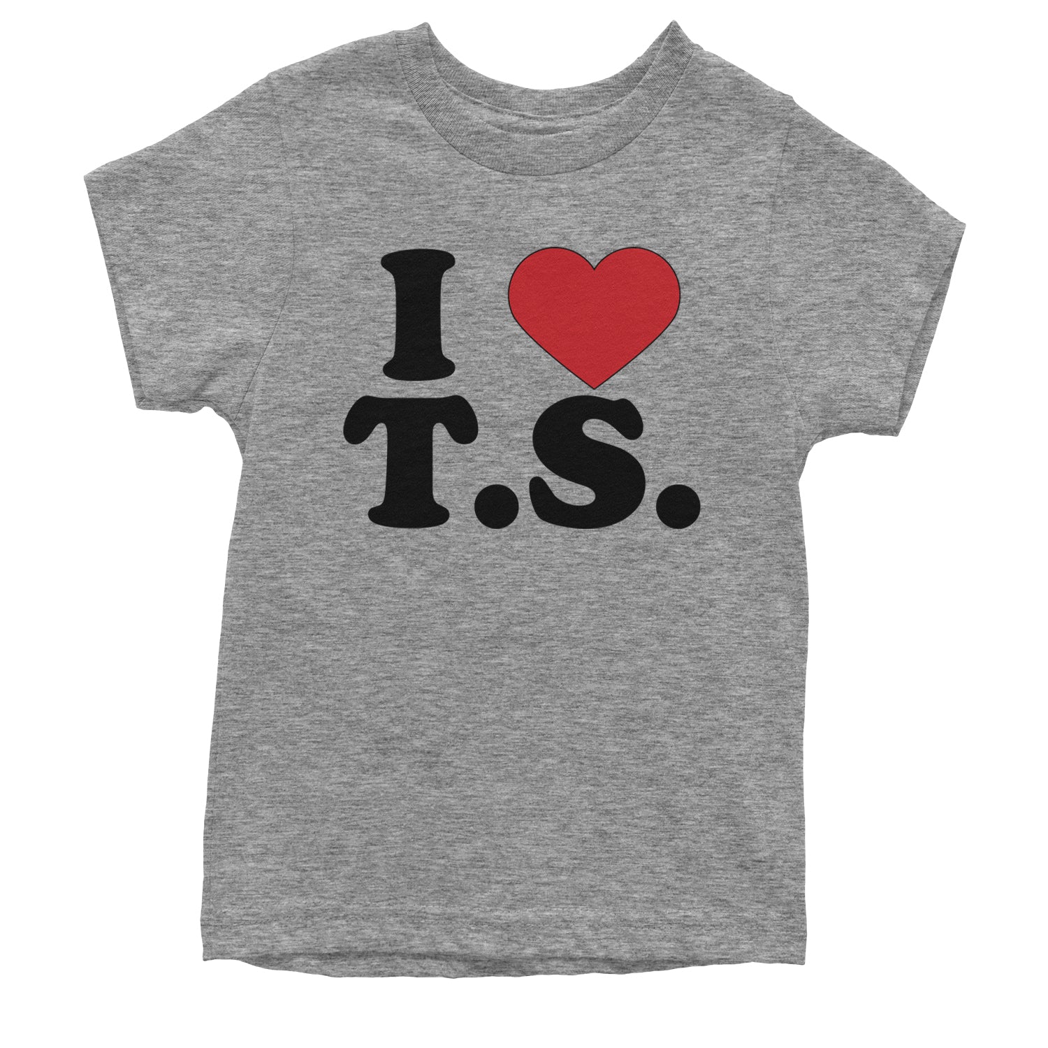 I Heart T.S. Concert Music Lover  Youth T-shirt Heather Grey